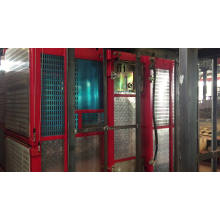 two cages high rise self erected construction elevator with anti-fall safety system!